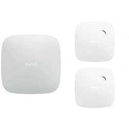 Rauchmelder + CO-Melder-Set x 2 Weiß SMART