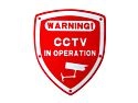 CCTV-Kamera-Aufkleber – leuchtend