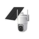 Kabellose Wi-Fi-PTZ-Akkukamera mit Solarpanel