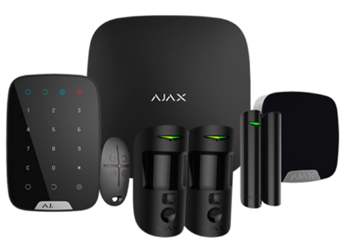 Ajax Hub 2 Funk-Alarmsystem Komplettset Schwarz main product photo